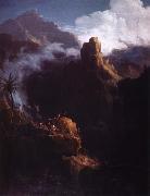 Thomas Cole johannes doparen i vildmarken oil on canvas